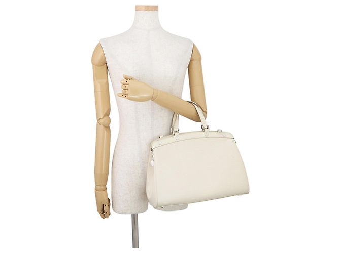 Bolso Louis Vuitton Epi Leather MM Blanco roto Monograma - vista 4