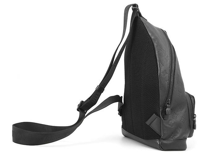 Borsa a tracolla Louis Vuitton Monogram Shadow Racer Nero Monogramma - vista 2