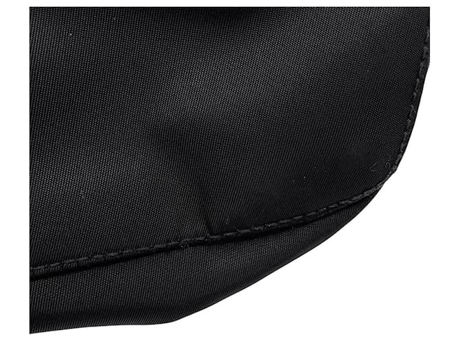 Double Prada Nylon Flower Triangle Rucksack Schwarz Mehrfarben - Ansicht 9