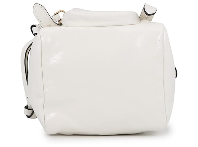 Prada Dunkle Mini Lederhandtasche Weiß - Ansicht 3