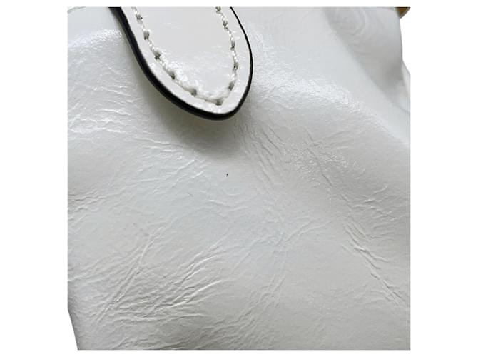 Prada Dunkle Mini Lederhandtasche Weiß - Ansicht 7