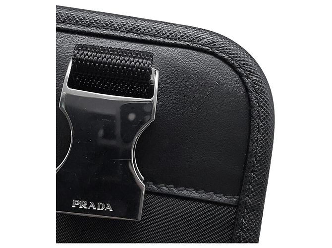 Borsa a tracolla in Re-Nylon nero Prada - vista 10