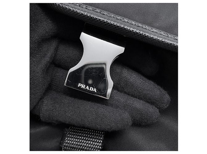 Borsa a tracolla in Re-Nylon nero Prada - vista 11
