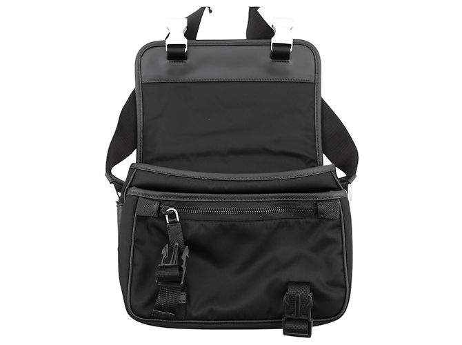 Borsa a tracolla in Re-Nylon nero Prada - vista 5