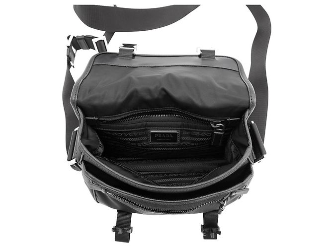 Borsa a tracolla in Re-Nylon nero Prada - vista 6