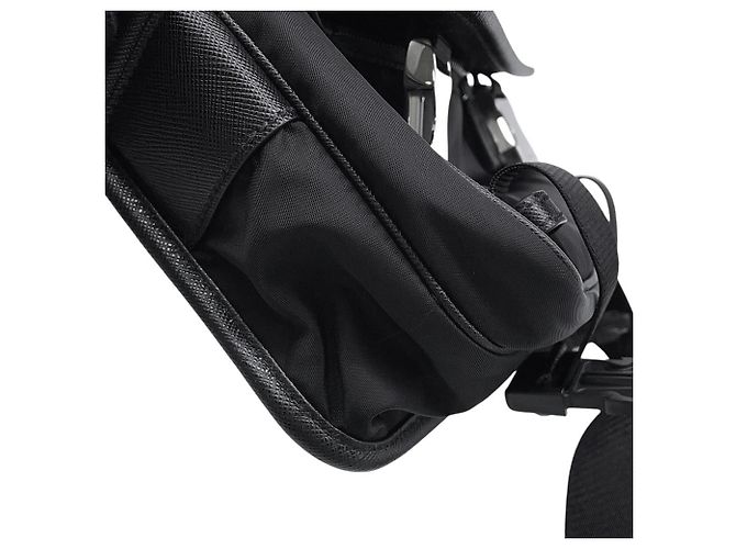 Borsa a tracolla in Re-Nylon nero Prada - vista 7