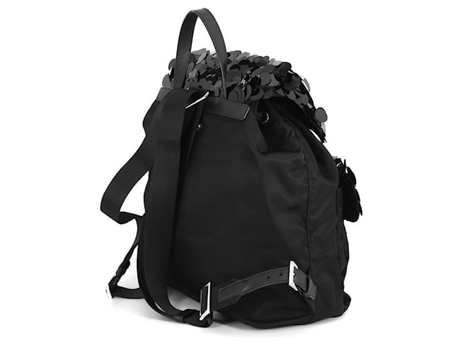 Zaino Prada Nylon con paillettes Nero - vista 2