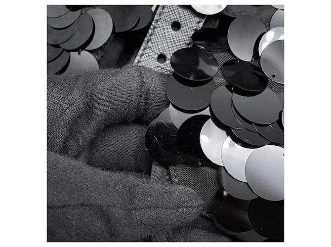 Zaino Prada Nylon con paillettes Nero - vista 7