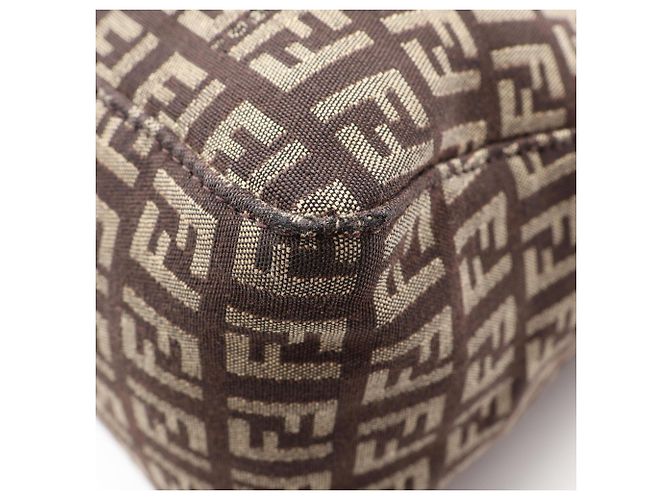 Fendi Zucchino Tote Bag Braun Beige - Ansicht 8