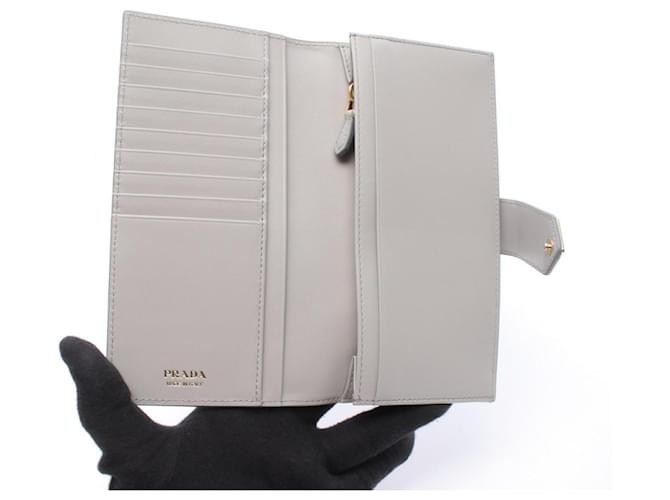Portafoglio lungo bi-fold Prada Marrone - vista 3