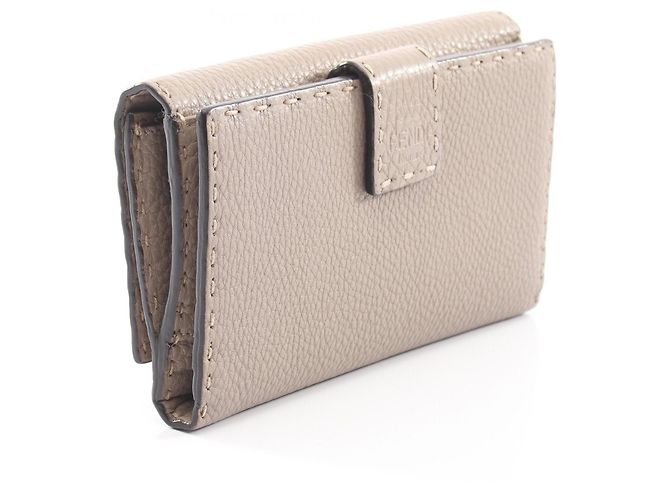 Fendi Peekaboo Selleria Bi-fold Long Wallet Beige - Ansicht 2