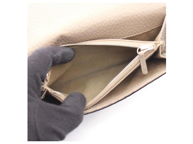 Fendi Peekaboo Selleria Bi-fold Long Wallet Beige - Ansicht 5