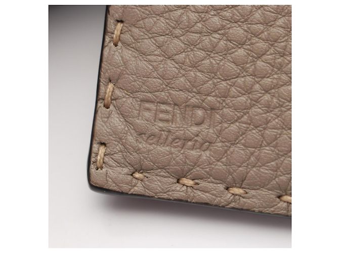 Fendi Peekaboo Selleria Bi-fold Long Wallet Beige - Ansicht 6