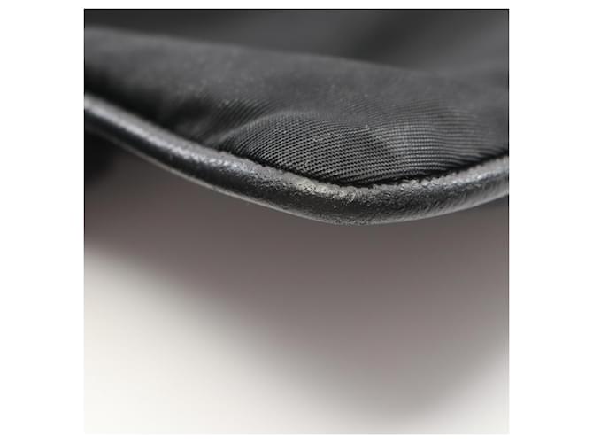 Borsa a tracolla con logo Triangle Prada Nero - vista 10