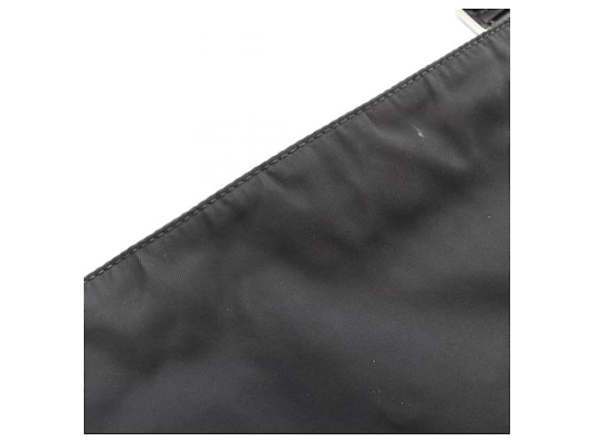 Borsa a tracolla con logo Triangle Prada Nero - vista 6