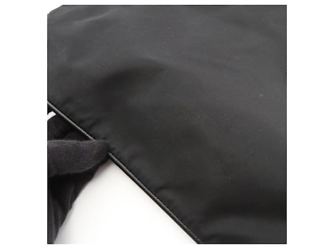 Borsa a tracolla con logo Triangle Prada Nero - vista 7