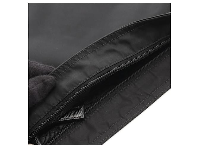 Borsa a tracolla con logo Triangle Prada Nero - vista 9