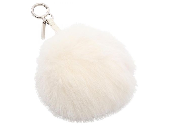 Accessorio per borsa Pom Charm Fendi Bianco Blu navy - vista 2