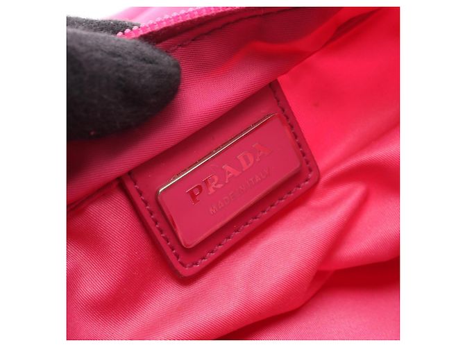 Borsa Prada VELA SPORT in rosa - vista 4
