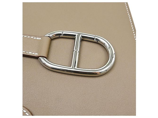Hermès Hermes Pochenplus Sling in Pelle Marrone - vista 7