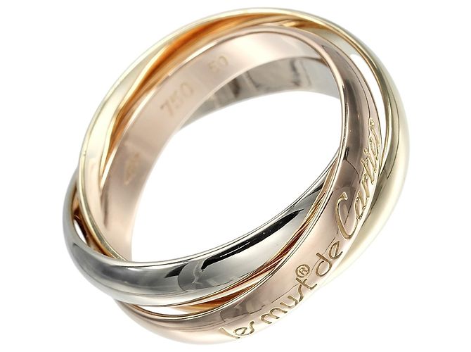 Cartier Trinity Oro Tricolore 18K Medium D'oro - vista 2