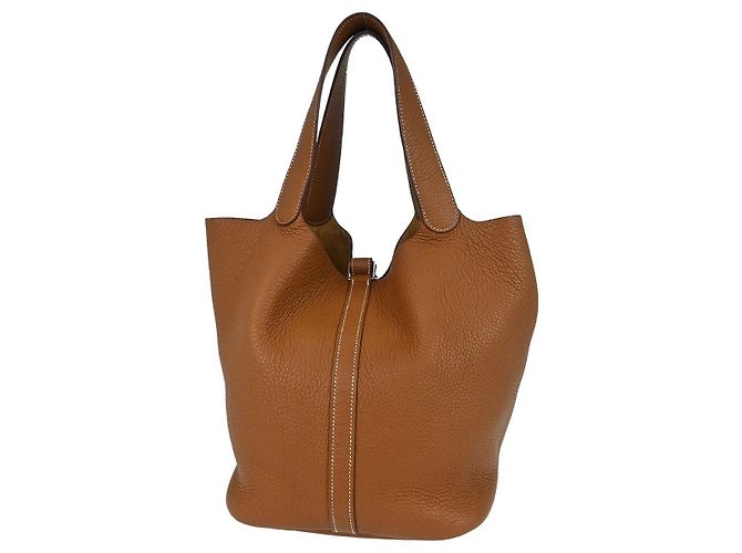 Hermès Hermes Picotin Lock Clemence GM Dourado - vista 2