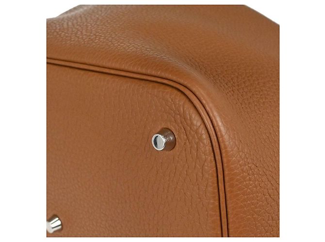 Hermès Hermes Picotin Lock Clemence GM Dourado - vista 6