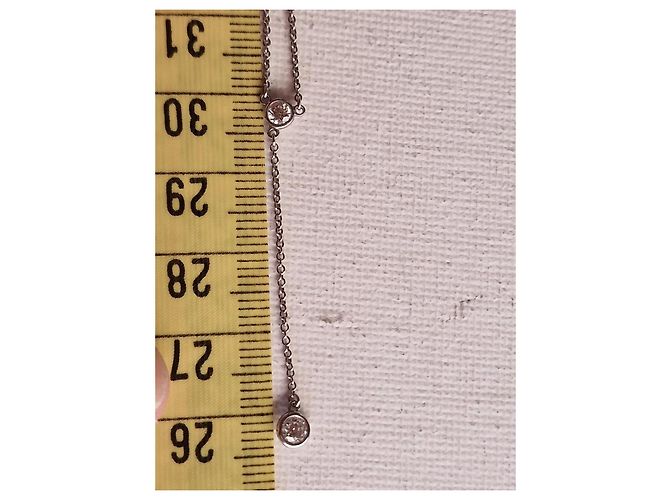 Collana Tiffany & Co. Diamonds by the Yard in platino Argento - vista 10