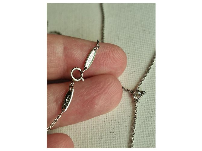 Collana Tiffany & Co. Diamonds by the Yard in platino Argento - vista 4