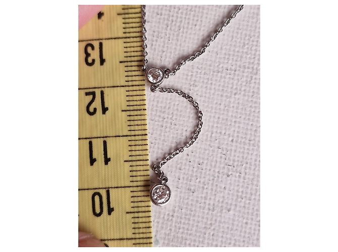 Collana Tiffany & Co. Diamonds by the Yard in platino Argento - vista 6