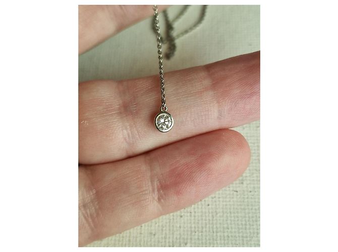 Collana Tiffany & Co. Diamonds by the Yard in platino Argento - vista 8