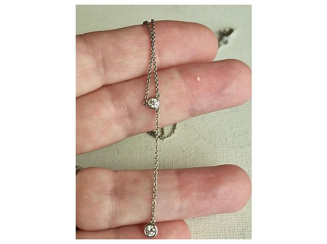 Collana Tiffany & Co. Diamonds by the Yard in platino Argento - vista 9