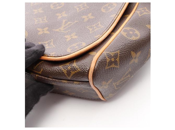 Borsa a Spalla Louis Vuitton Abbesses Monogram Marrone - vista 12
