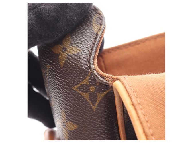 Borsa a Spalla Louis Vuitton Abbesses Monogram Marrone - vista 7