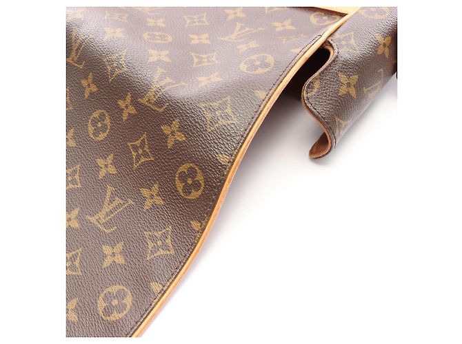 Borsa a Spalla Louis Vuitton Abbesses Monogram Marrone - vista 9