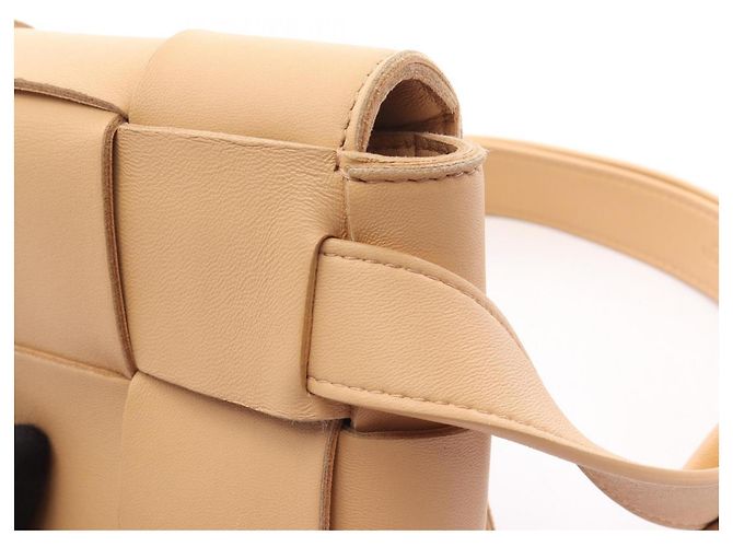 Borsa a tracolla Cassette Bottega Veneta Beige - vista 7