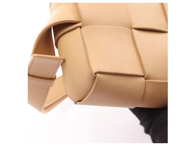 Borsa a tracolla Cassette Bottega Veneta Beige - vista 8