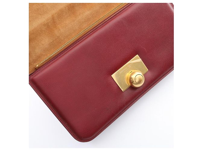 Borsa a mano in pelle Bordeaux Classico Bottega Veneta Bordò - vista 11