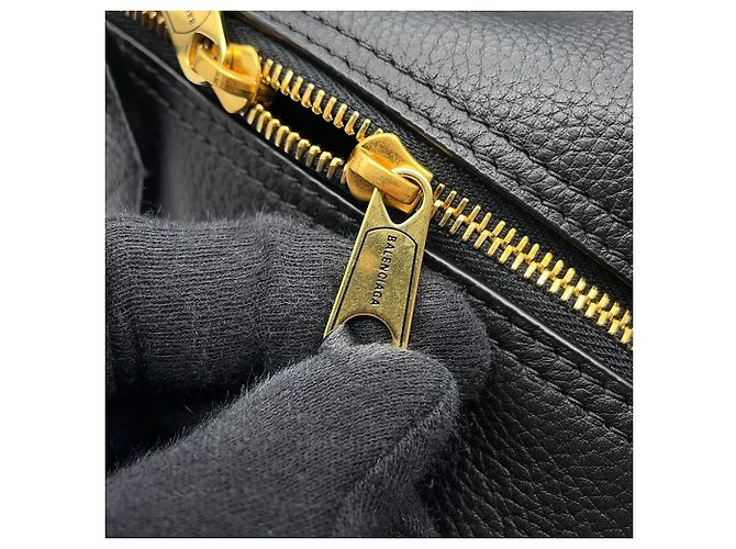 Everyday Borsa a tracolla in pelle nera Balenciaga Nero - vista 13