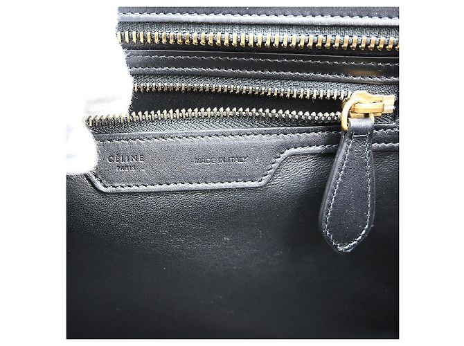 Céline Celine Tricolor Shoulder Luggage Leder Umhängetasche Mehrfarben - Ansicht 4