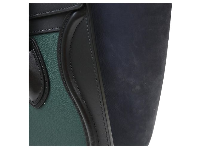 Céline Celine Tricolor Shoulder Luggage Leder Umhängetasche Mehrfarben - Ansicht 7
