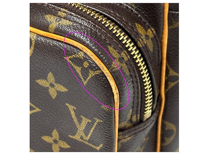 Borsa a Spalla Louis Vuitton Monogram Marrone Monogramma - vista 13