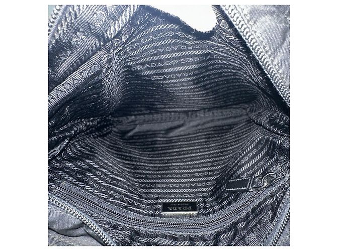 Borsa a tracolla in nylon Prada Nero - vista 10