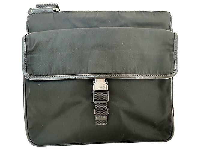 Borsa a tracolla in nylon Prada Nero - vista 2