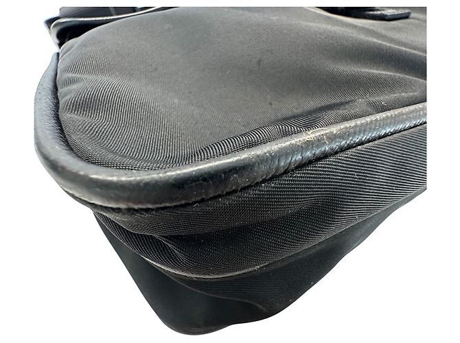 Borsa a tracolla in nylon Prada Nero - vista 4