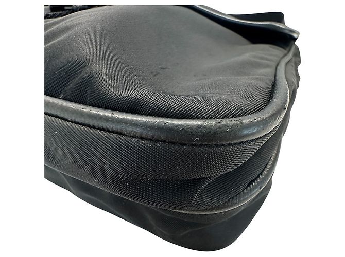 Borsa a tracolla in nylon Prada Nero - vista 5