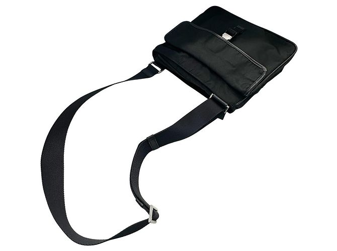 Borsa a tracolla in nylon Prada Nero - vista 7