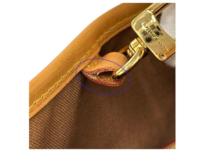 Tote verticale Louis Vuitton Batignolles Marrone Monogramma - vista 12
