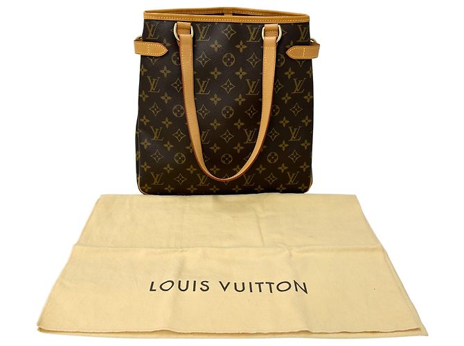 Tote verticale Louis Vuitton Batignolles Marrone Monogramma - vista 7