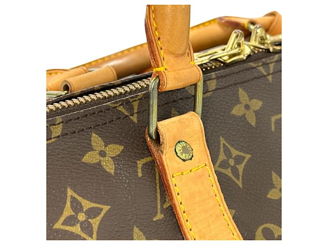 Keepall Borsa Boston Monogram Louis Vuitton Marrone Monogramma - vista 11